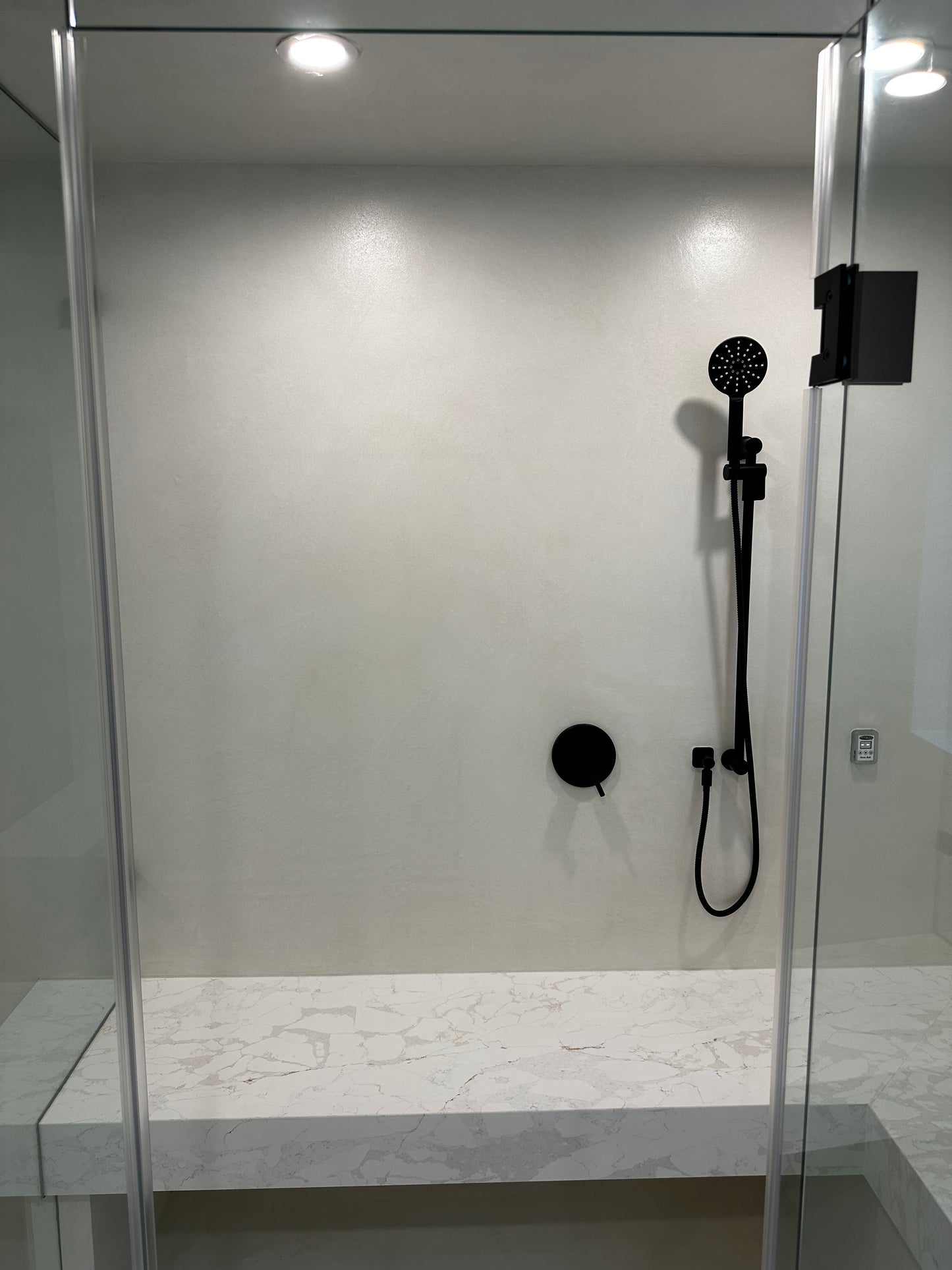 Microcement Wall and Shower - 5 Star Finishes Ltd