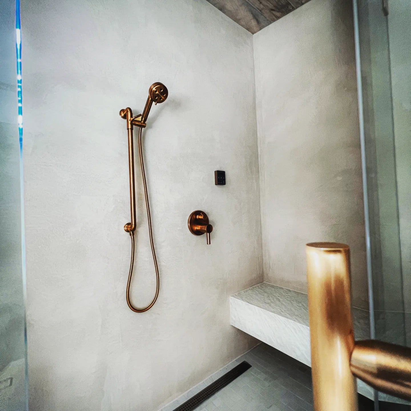 Microcement Wall and Shower - 5 Star Finishes Ltd