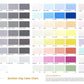 Decorative Venetian Plaster and Microcement Color Chart - 5 Star Finishes Ltd
