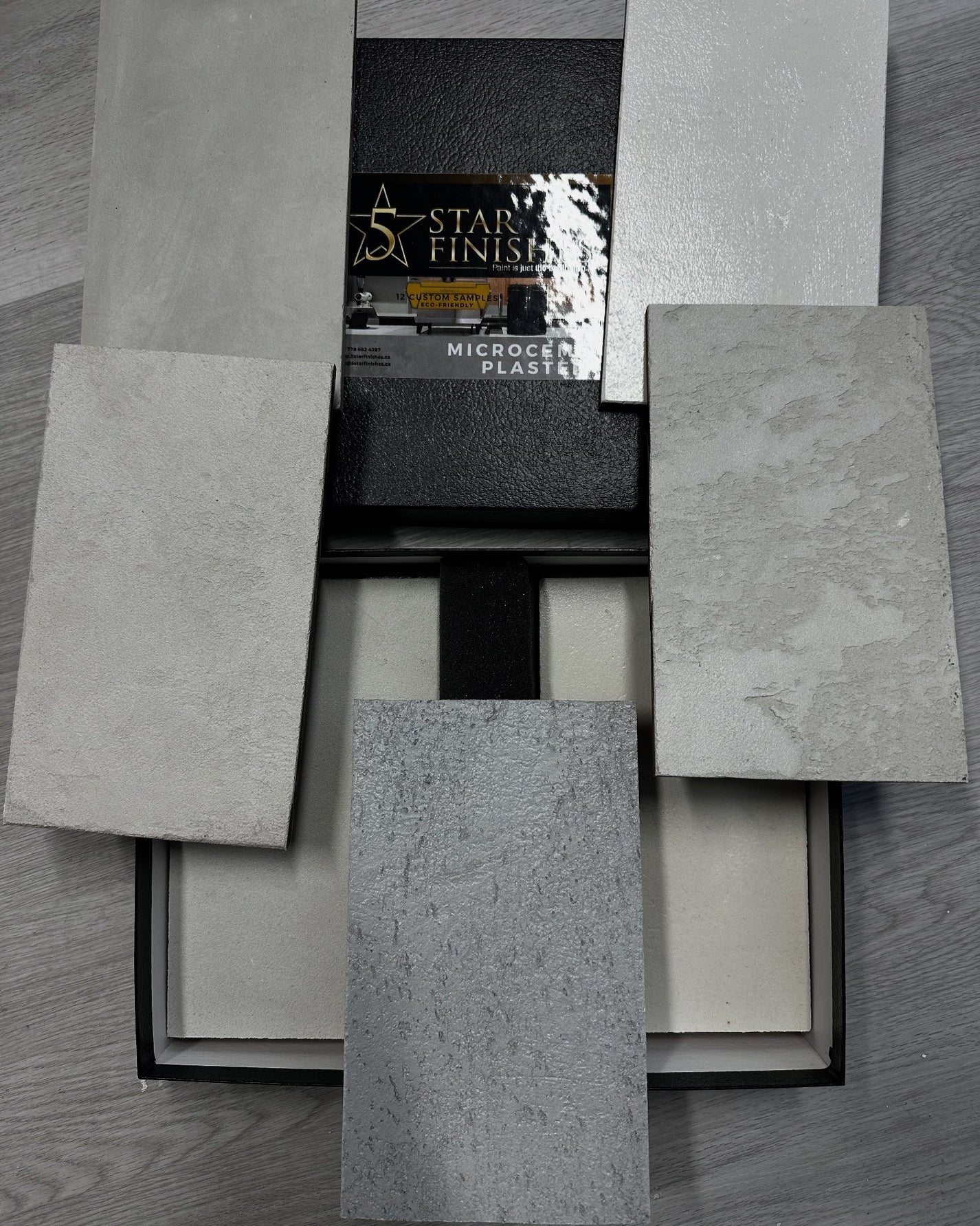 Microcement Sample Box – 5 Star Finishes Ltd