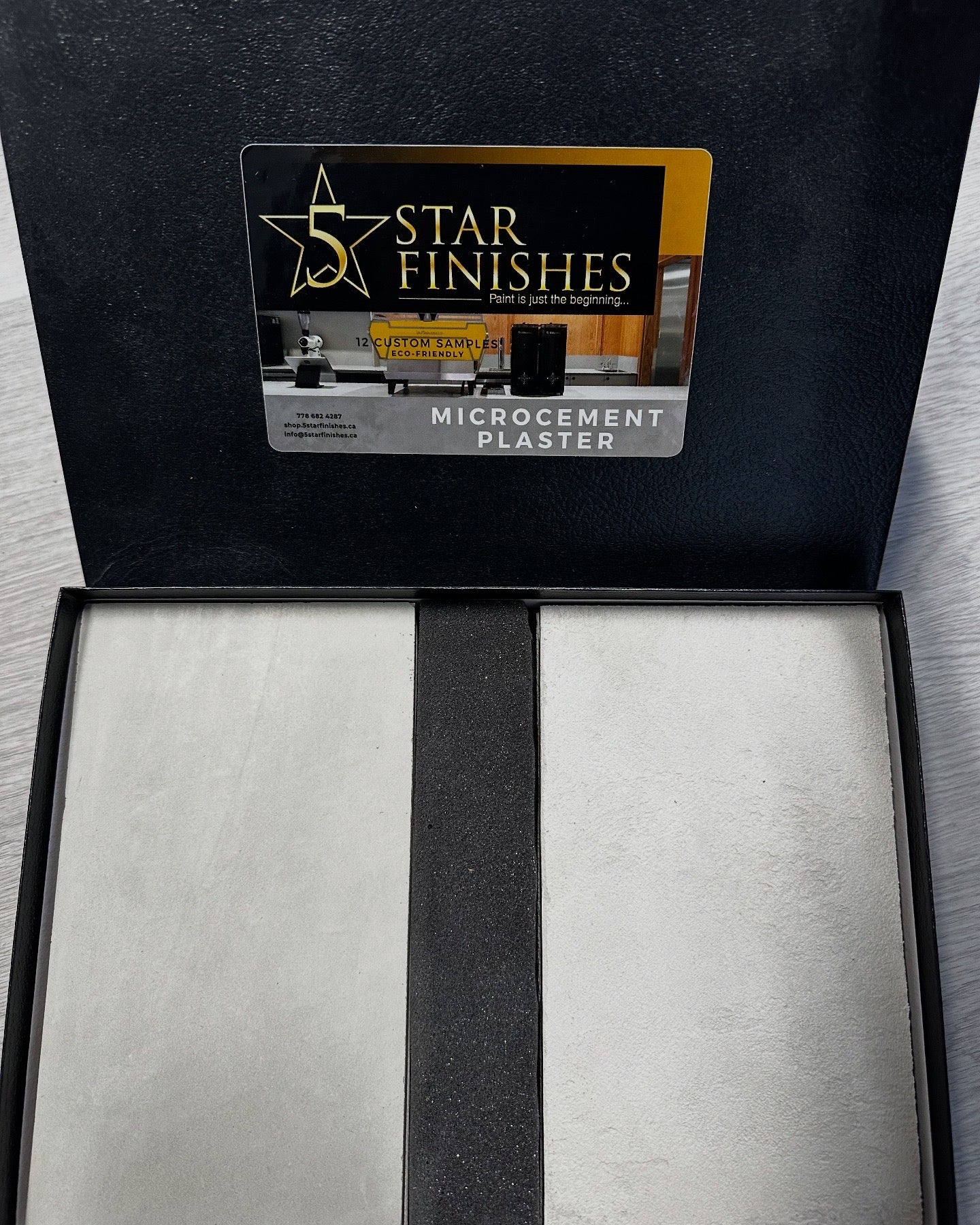 Microcement Sample Box – 5 Star Finishes Ltd